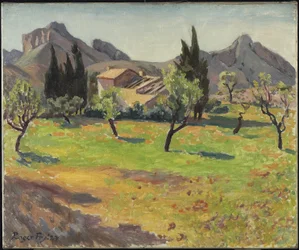 Le Mas de Berne niedaleko St. Remy, Prowansja, 1927